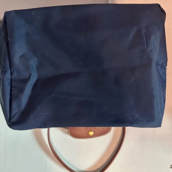 Longchamp Navy and Brown Tote Bag - Picture 8 of 16